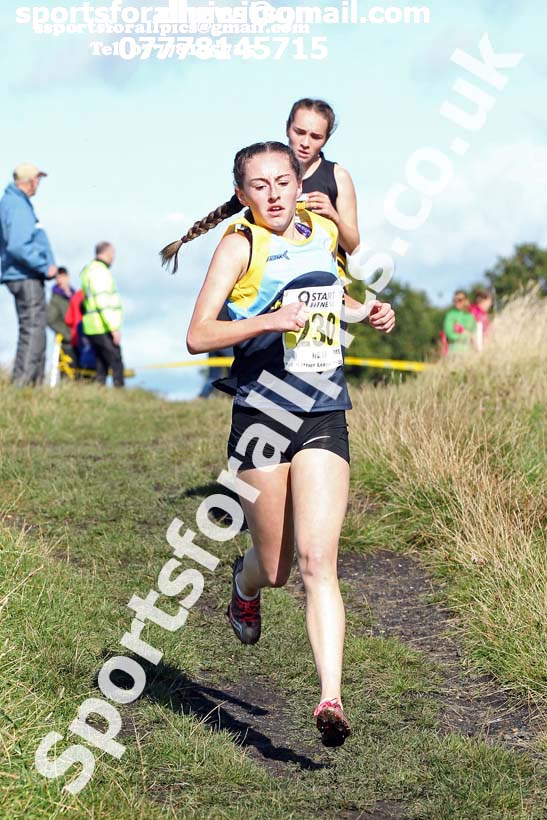 Girls under-15s 2019 Start Fitness Harrier league, Wrekenton, Gateshead. Photo: David T. Hewitson/Sports for All Pics